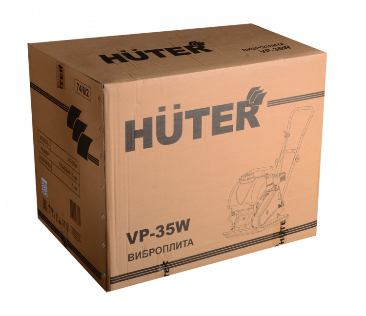Бензиновая виброплита Huter VP-35W