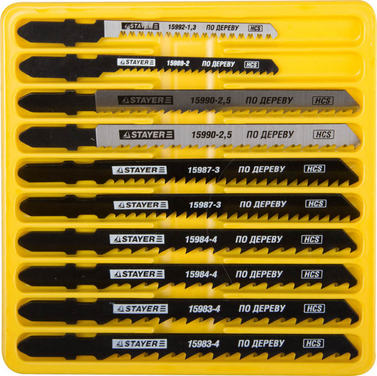 Набор полотен для эл/лобзика STAYER 15981-H10-1