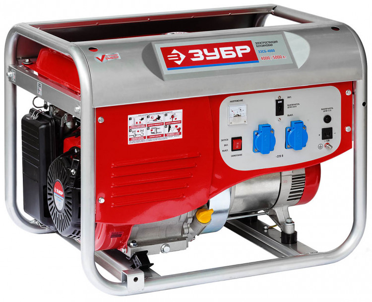 Бензиновый электрогенератор ЗУБР ЗЭСБ-4000