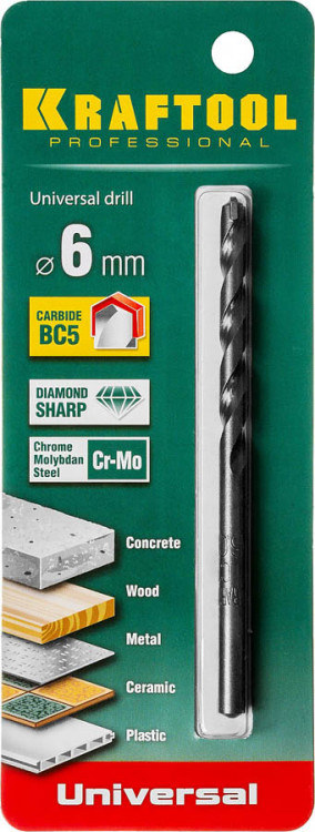 Сверло универсальное  6 x 100 мм