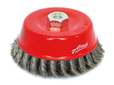 Щётка №161 2108014450 d-80 M14 чашеобразная,витая,нерж.