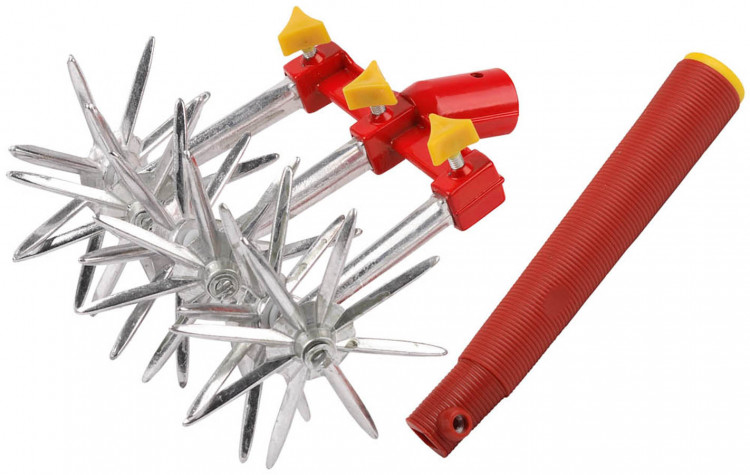 Культиватор GRINDA 8-421888_z01 применяются для рыхления почвы рядом с растениями. Используется совместно с деревянным черенком диаметром 25 мм