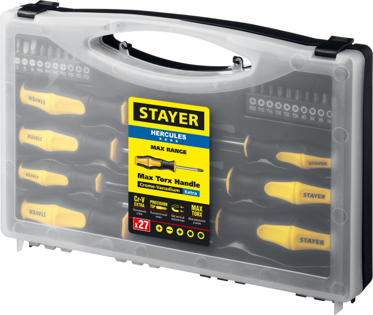 Отвертки с магнитным наконечником STAYER 25827