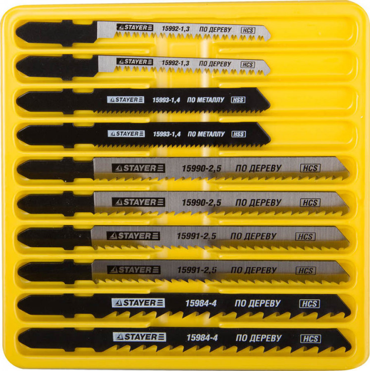 Набор полотен для эл/лобзика STAYER 15981-H10-2