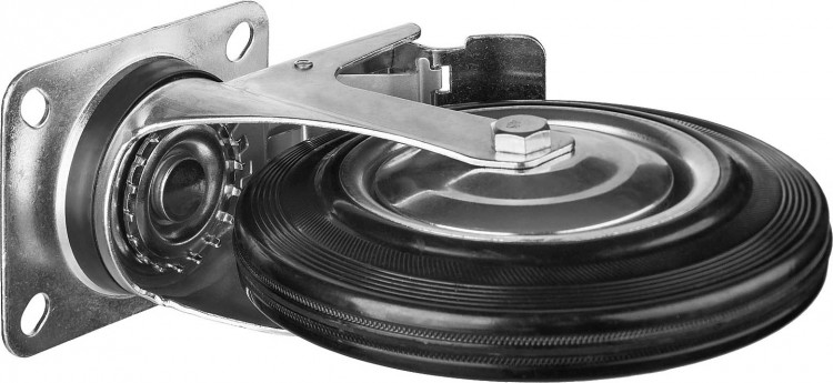 Колесо поворотное ЗУБР 30936-200-S применяются для перемещения тележек и легковесного оборудования. Рекомендуется для полов с неровностями и препятствиями