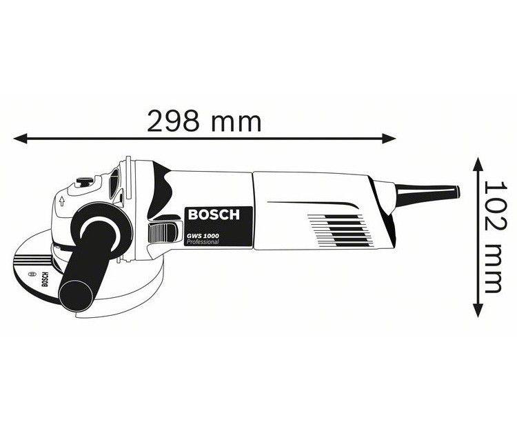 Болгарка BOSCH GWS 1000