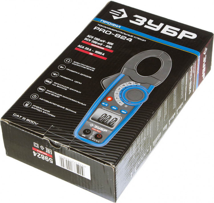 Токоизмерительные клещи ЗУБР PRO-82 459824