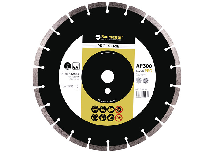 Алмазный диск DISTAR 1A1RSS/C3-H 300 F4 Baumesser Asphalt Pro