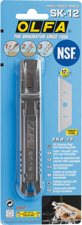 Нож безопасный с трапециевидным лезвием OLFA OL-SK-12