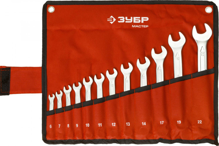 Набор комбинированных гаечных ключей ЗУБР 27087-H12