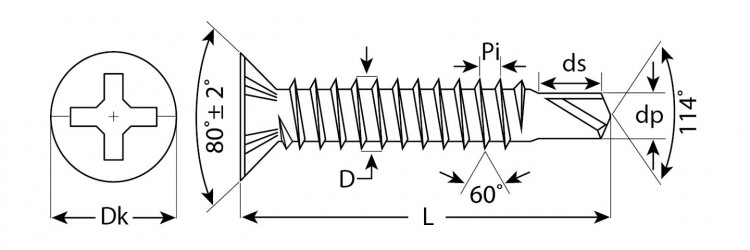 Саморезы оконные ЗУБР 4-300231-39-022