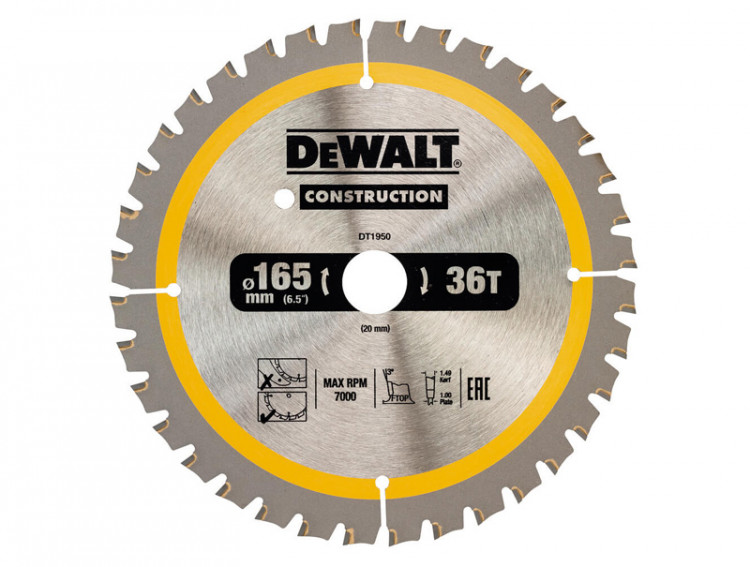 Пильный диск Construction DeWALT DT1950