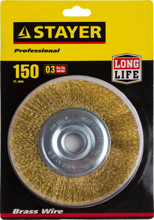 Щетка крацовка дисковая для УШМ STAYER 35122-150