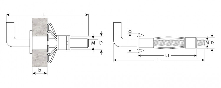Анкер для пустотелых материалов ЗУБР 302512-04-032