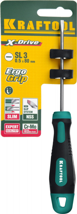 Отвертка KRAFTOOL «X-Drive» 250071-3.0-080