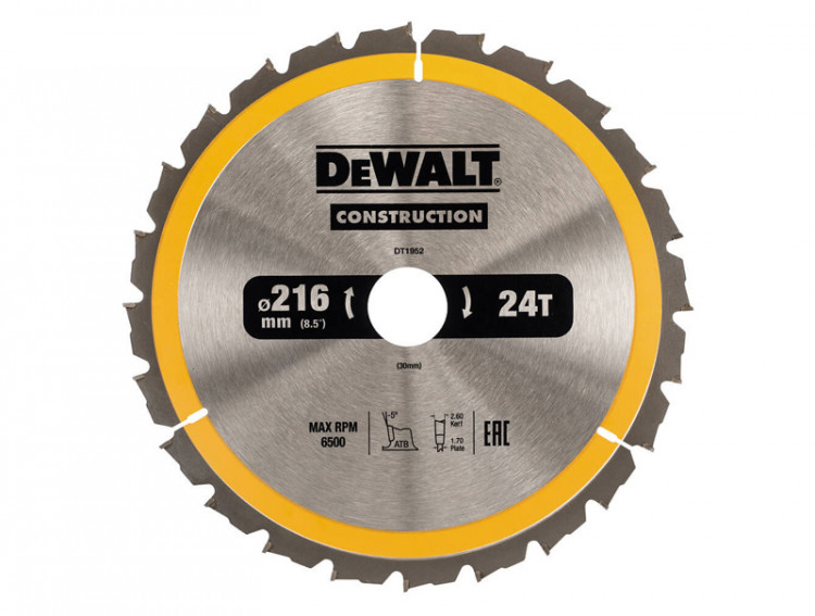 Пильный диск Construction DeWALT DT1952