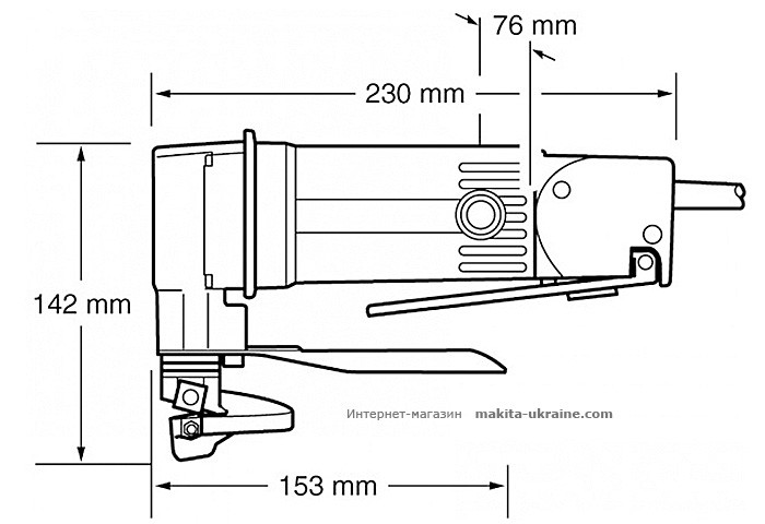 Листовые ножницы по металлу MAKITA JS1600