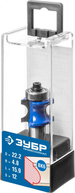 Фреза полустержневая с подшипником ЗУБР 28722-22.2