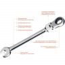 Набор комбинированных гаечных ключей трещоточных шарнирных с  адаптерами ЗУБР 27102-H10