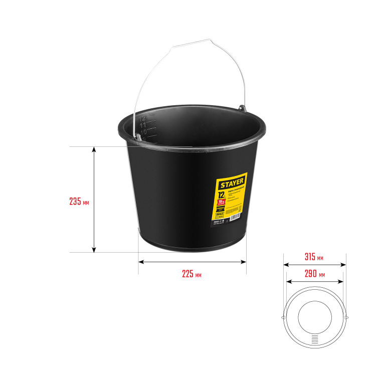 Строительное ведро STAYER 06083-12_z01