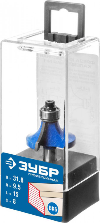 Фреза кромочная калевочная ЗУБР 28701-31.8