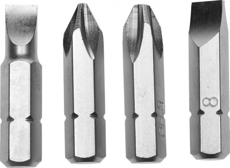 Набор бит для ударно-поворотной отвертки STAYER 25667-S4