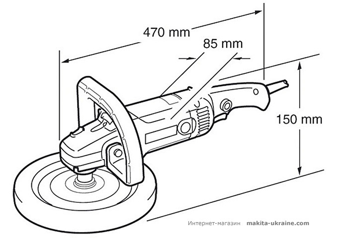 Полировальная шлифмашина MAKITA 9227CB