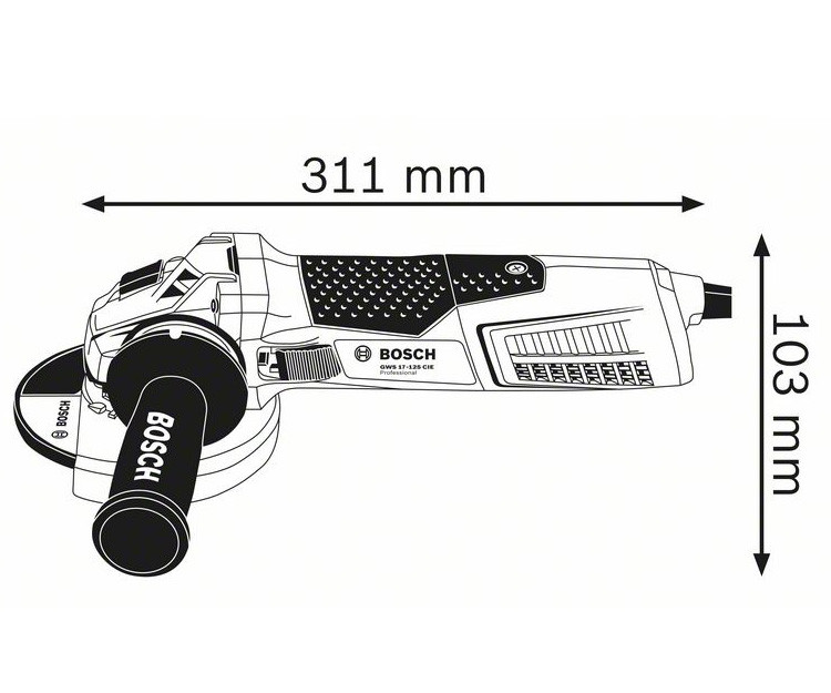 Болгарка BOSCH GWS 17-125 CIE
