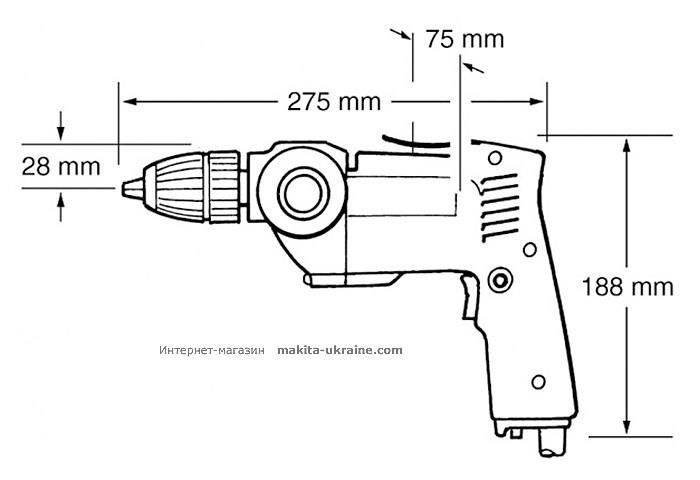 Дрель-шуруповерт MAKITA DP4700