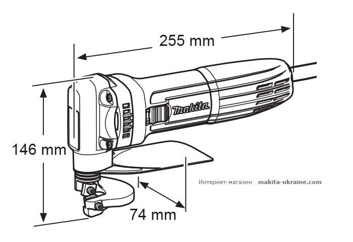 Листовые ножницы по металлу MAKITA JS1602