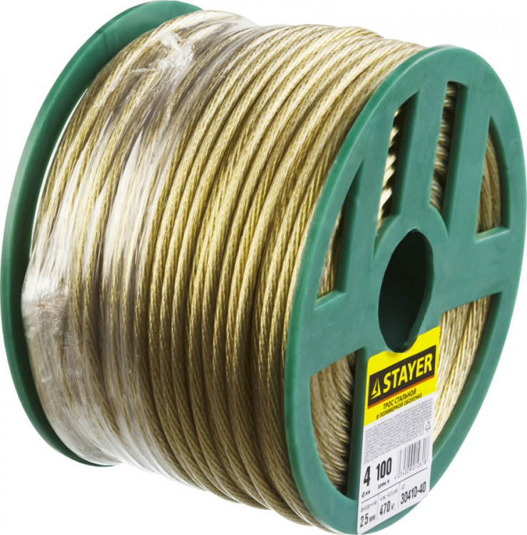 Стальные тросы Stayer 30410-40 предназначены для использования в быту