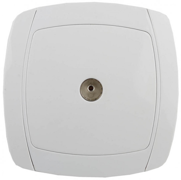 Одинарная телевизионная розетка СВЕТОЗАР CITY LIGHT LIGHT SV-54215-W