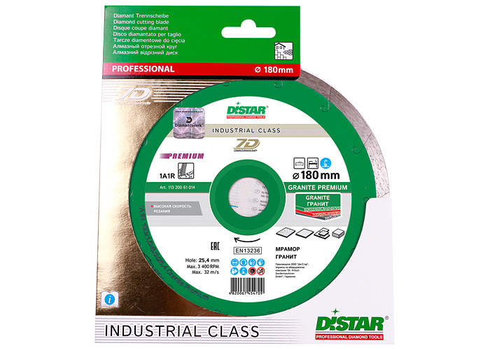 Алмазный диск DISTAR 1A1R 180 Granite Premium