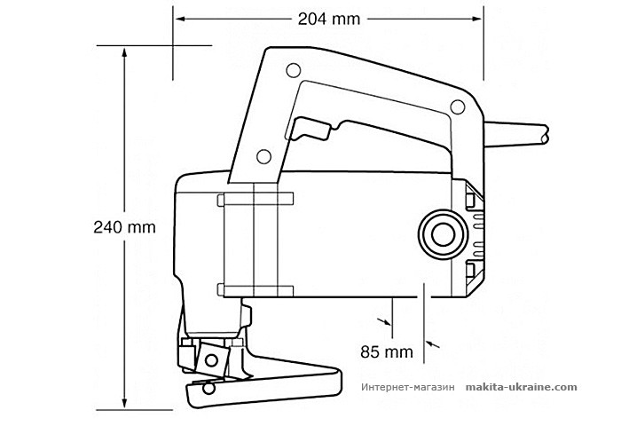 Листовые ножницы по металлу MAKITA JS3200