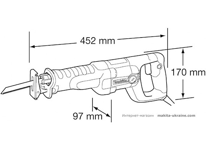 Сабельная пила (ножовка) MAKITA JR3050T