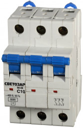 Автоматический выключатель СВЕТОЗАР, SV-49063-10-C
