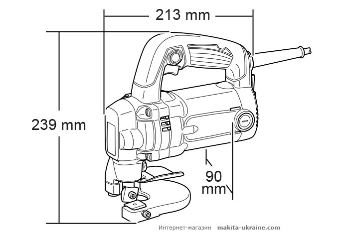 Листовые ножницы по металлу MAKITA JS3201J