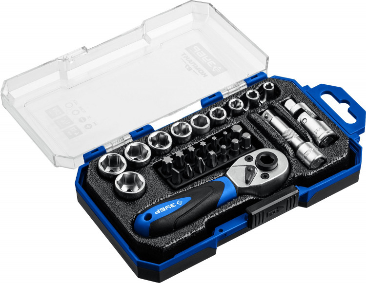 Набор инструментов торцовые головки ЗУБР 27642-H27