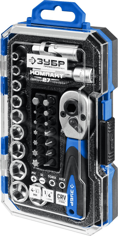 Набор инструментов торцовые головки ЗУБР 27642-H27