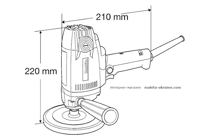Полировальная шлифмашина MAKITA PV7000C