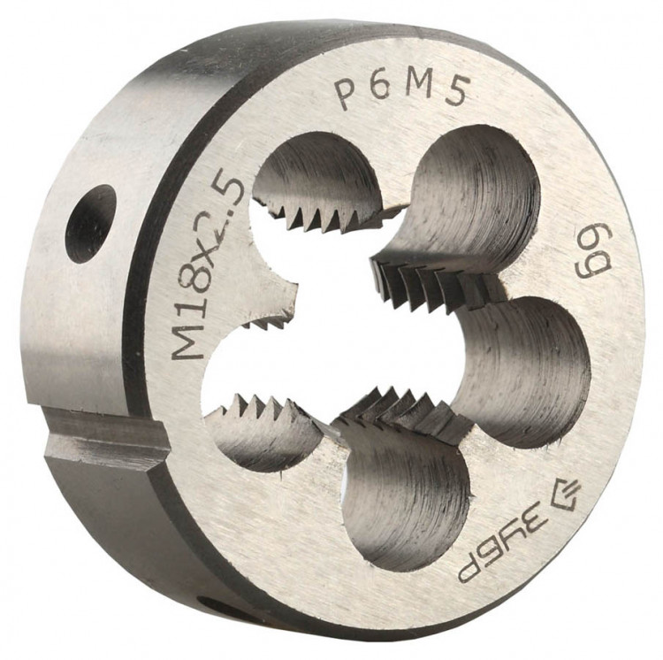 Плашка метрическая ЗУБР 4-28023-18-2.5