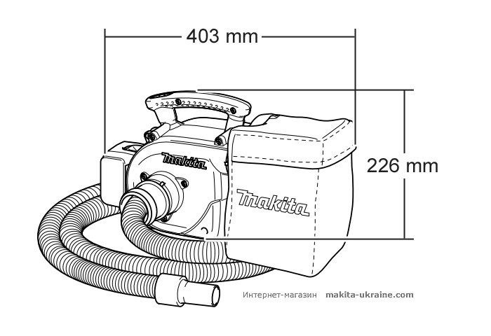 Аккумуляторный пылесос MAKITA BVC340Z