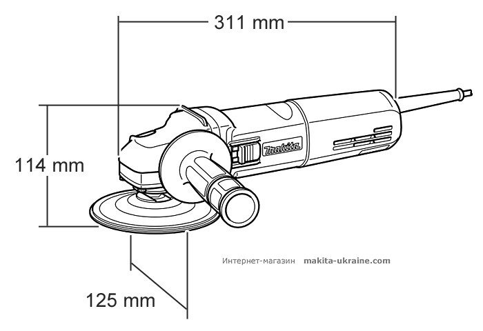 Болгарка MAKITA 9565CLR