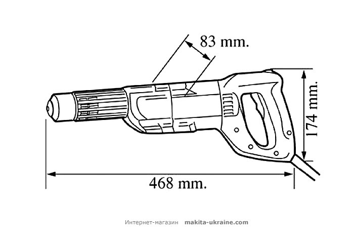 Легкий отбойный молоток MAKITA HK0500