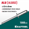 Алюминиевые заклепки KRAFTOOL 311701-24-08