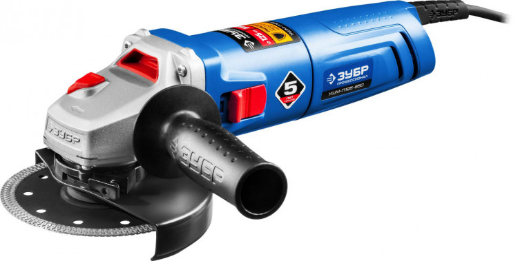 Угловая шлифмашина ЗУБР УШМ-П125-850