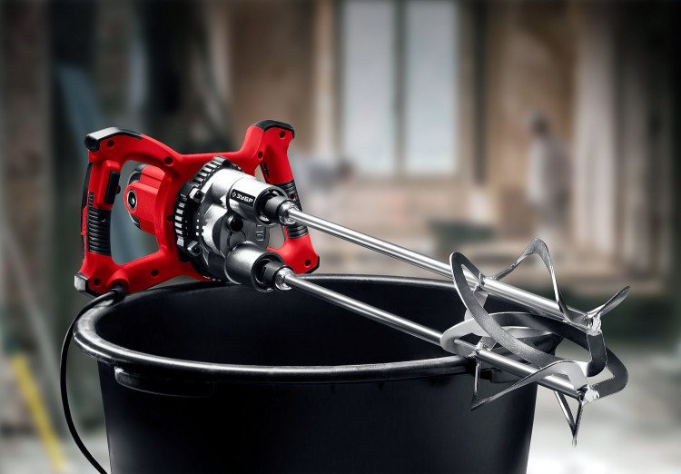 Миксер строительный ЗУБР МРД-1400