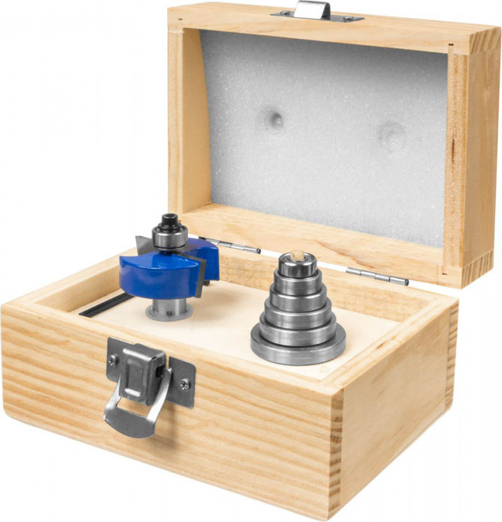 Фреза четвертная фальцевая в наборе с подшипниками ЗУБР 28759-38.1-H6