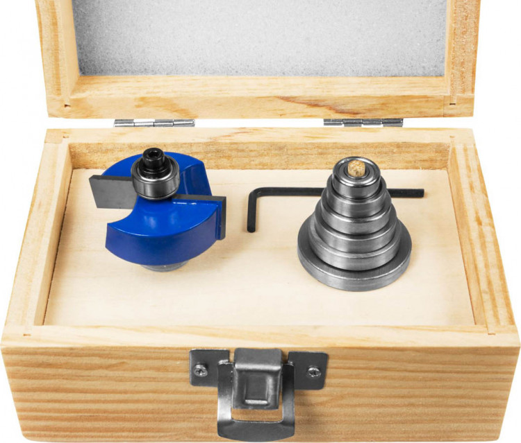 Фреза четвертная фальцевая в наборе с подшипниками ЗУБР 28759-38.1-H6