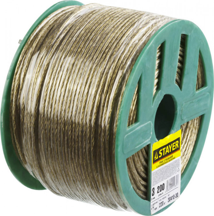 Стальные тросы Stayer 30410-30 предназначены для использования в быту